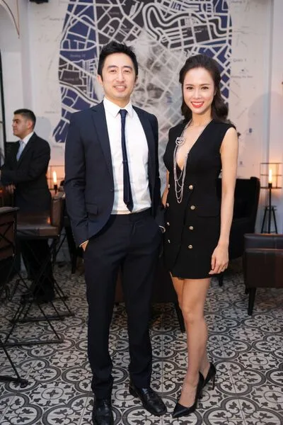 Kathy Uyên và bạn trong sự kiện khai trương Nhà hàng / Bar Saigon Lookout