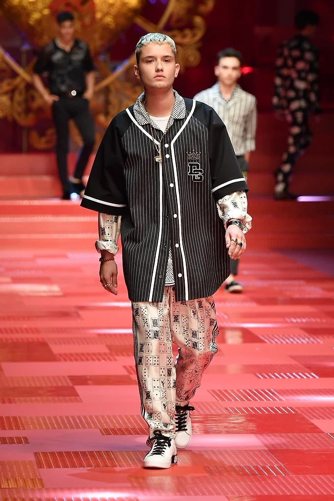 Rafferty Law at Dolce and Gabbana Menswear Spring 2019