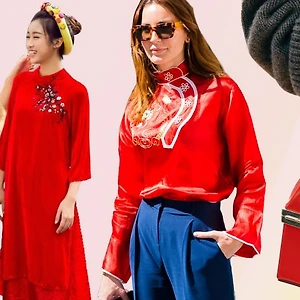 Tuyệt chiêu diện trang phục màu đỏ cho ngày cho năm mới nhiều may mắn