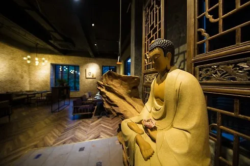 Từng góc không gian Ưu Đàm đều mang hơi thở Phật gia