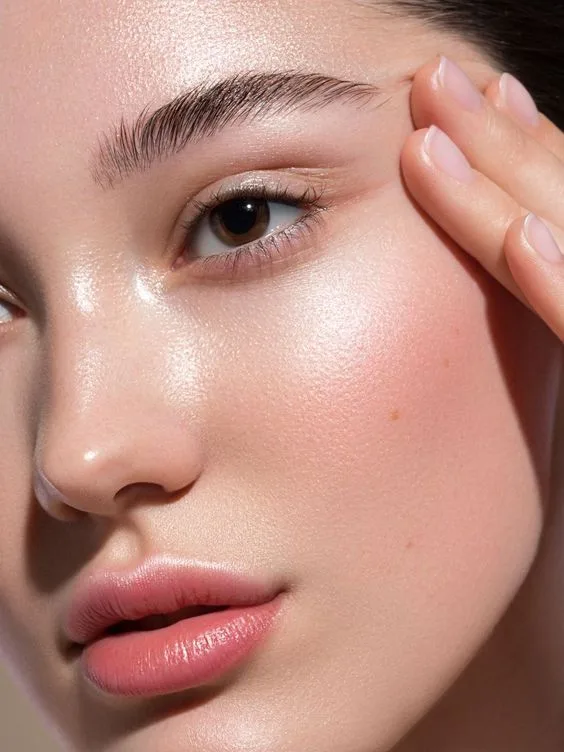 make up vintage làn da căng bóng lông mày nữ