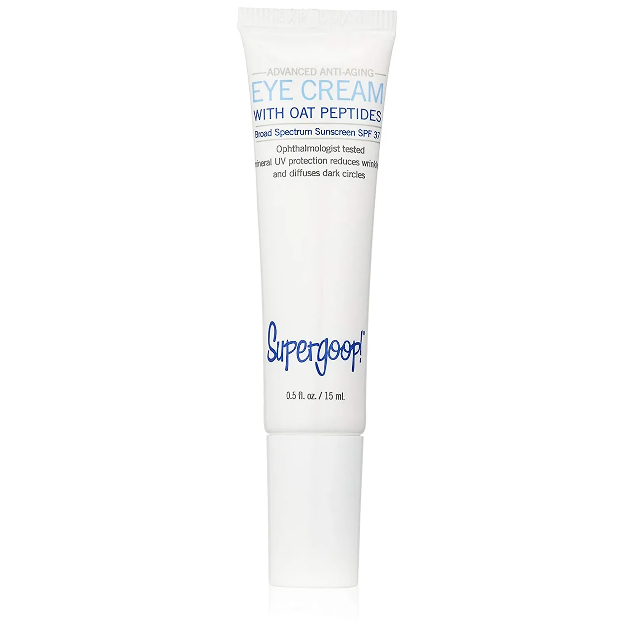 sản phẩm cho vùng mắt Supergoop Advanced Anti Aging Eye Cream Oat Peptide SPF 73.