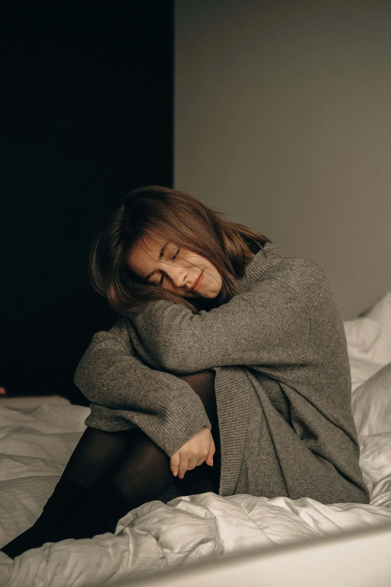 Cô gái ngủ đủ giấc