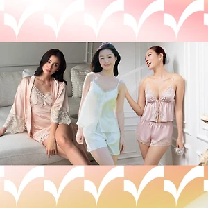 4 bộ đồ ngủ lụa giúp xoa dịu đêm Hè oi ả