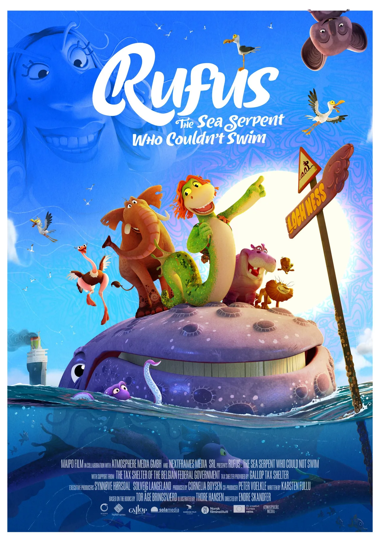Rufus: Thuỷ Quái Học Bơi là phim hoạt hình kể về Rufus, một chú rắn biển nhỏ sống trên một hòn đảo bí mật cùng các sinh vật biển huyền bí
