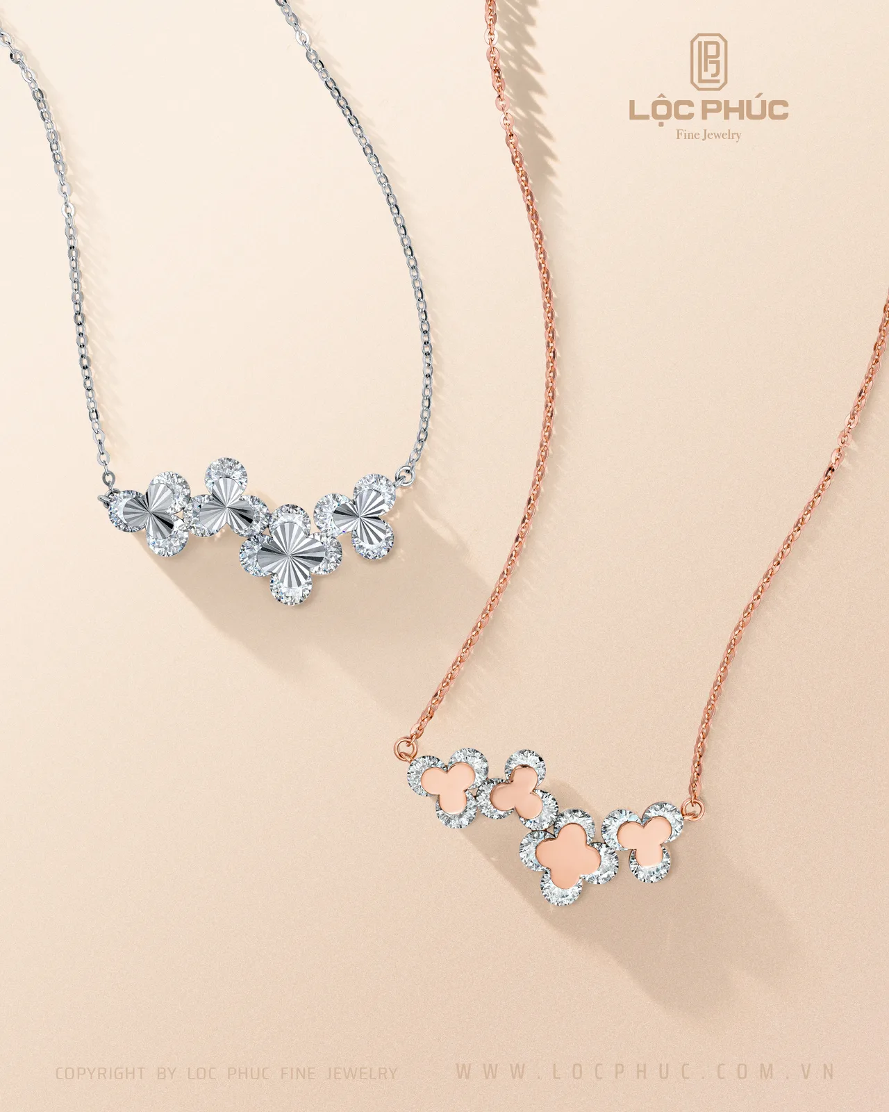 bộ trang sức Flower Power Set Lộc Phúc Fine Jewelry