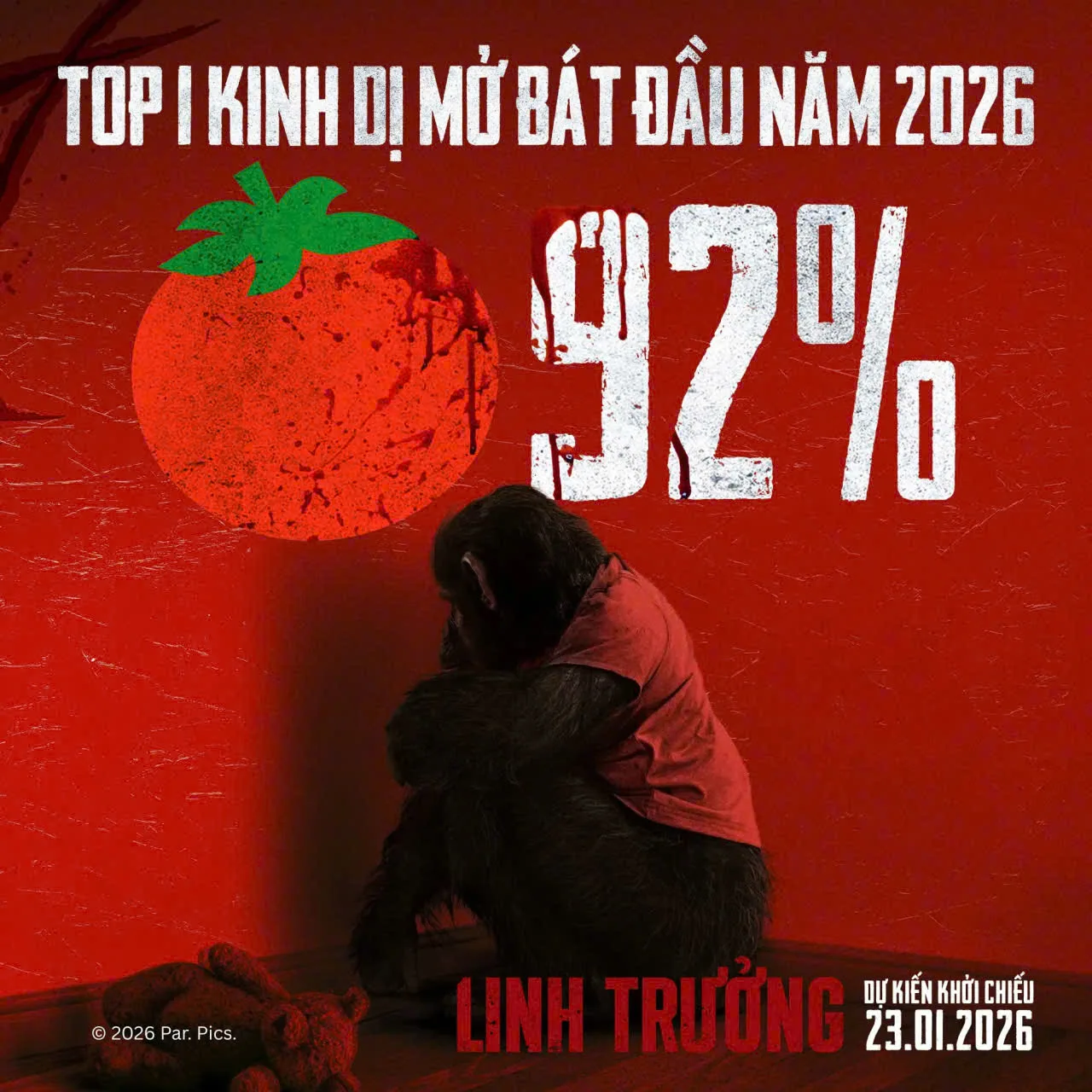 Phim Hollywood Linh Trưởng khởi chiếu cuối tháng 1/2026.