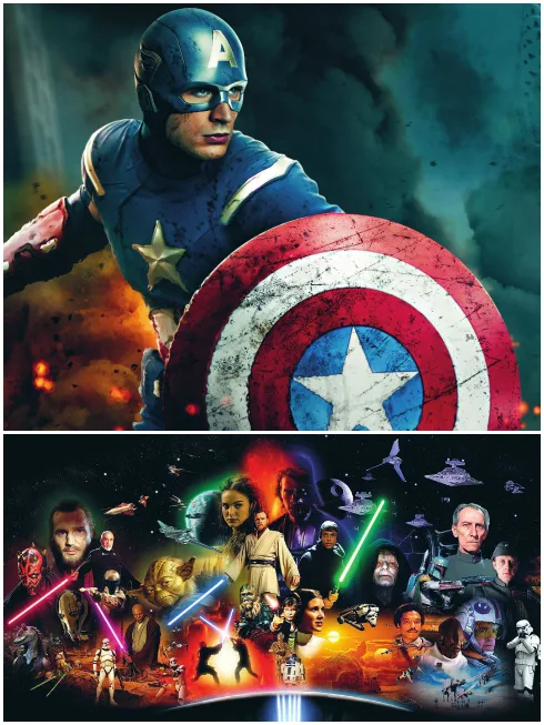 Captain American, từ một chàng trai lỏng khỏng thành một anh hùng... Star Wars, tác ông thì mê mệt phẩm có mọi thứ: phiêu lưu, khoa học công nghệ, và đặc biệt là những người hùng