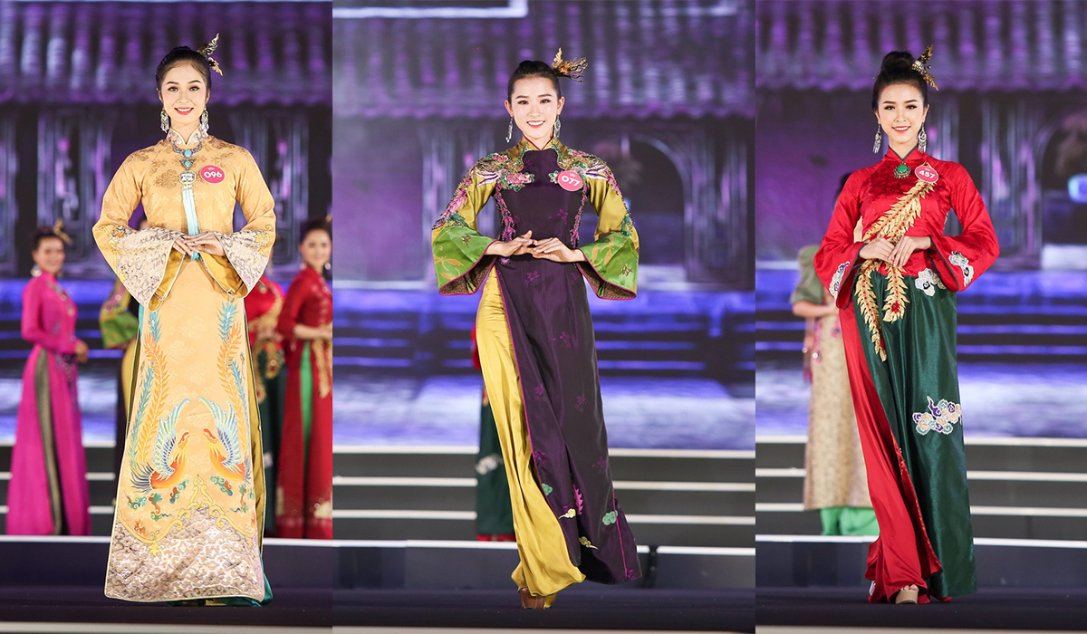 elle việt nam hoa hậu việt nam 2018 áo dài