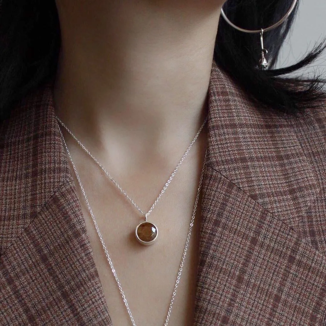 dây chuyền mặt đá thạch anh