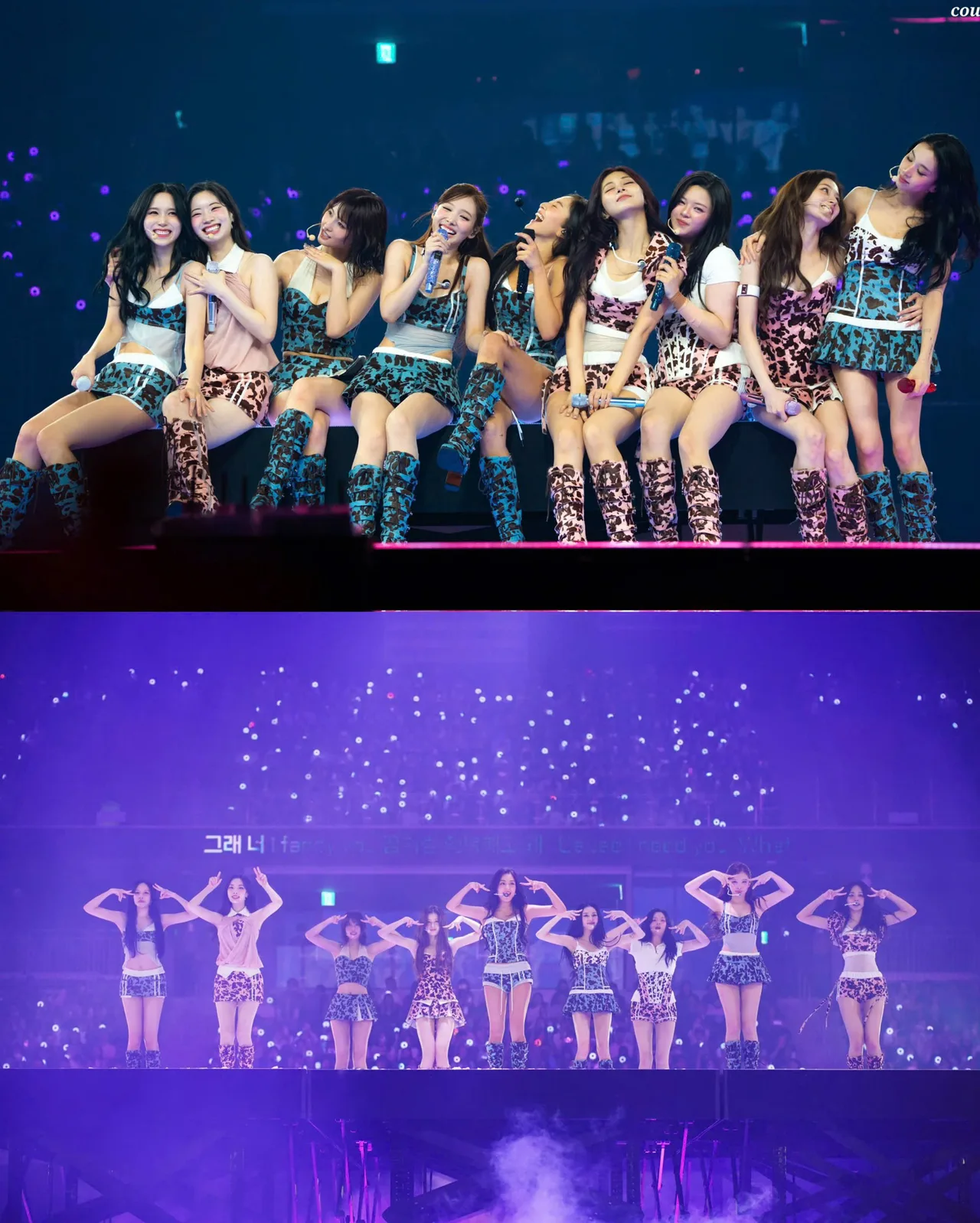 Nhóm nhạc nữ Twice tươi tắn trong thiết kế từ LSOUL khi biểu diễn.