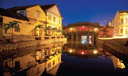 Phong cảnh yên bình the gioi nuoc hoa o hoi an