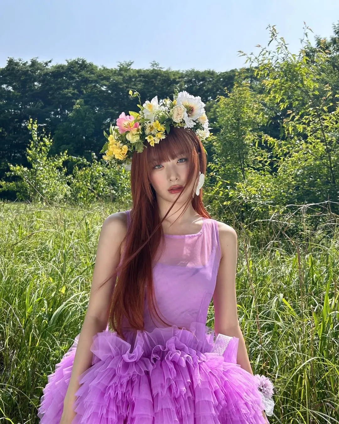 hi_sseulgi đầm voan dáng xoè