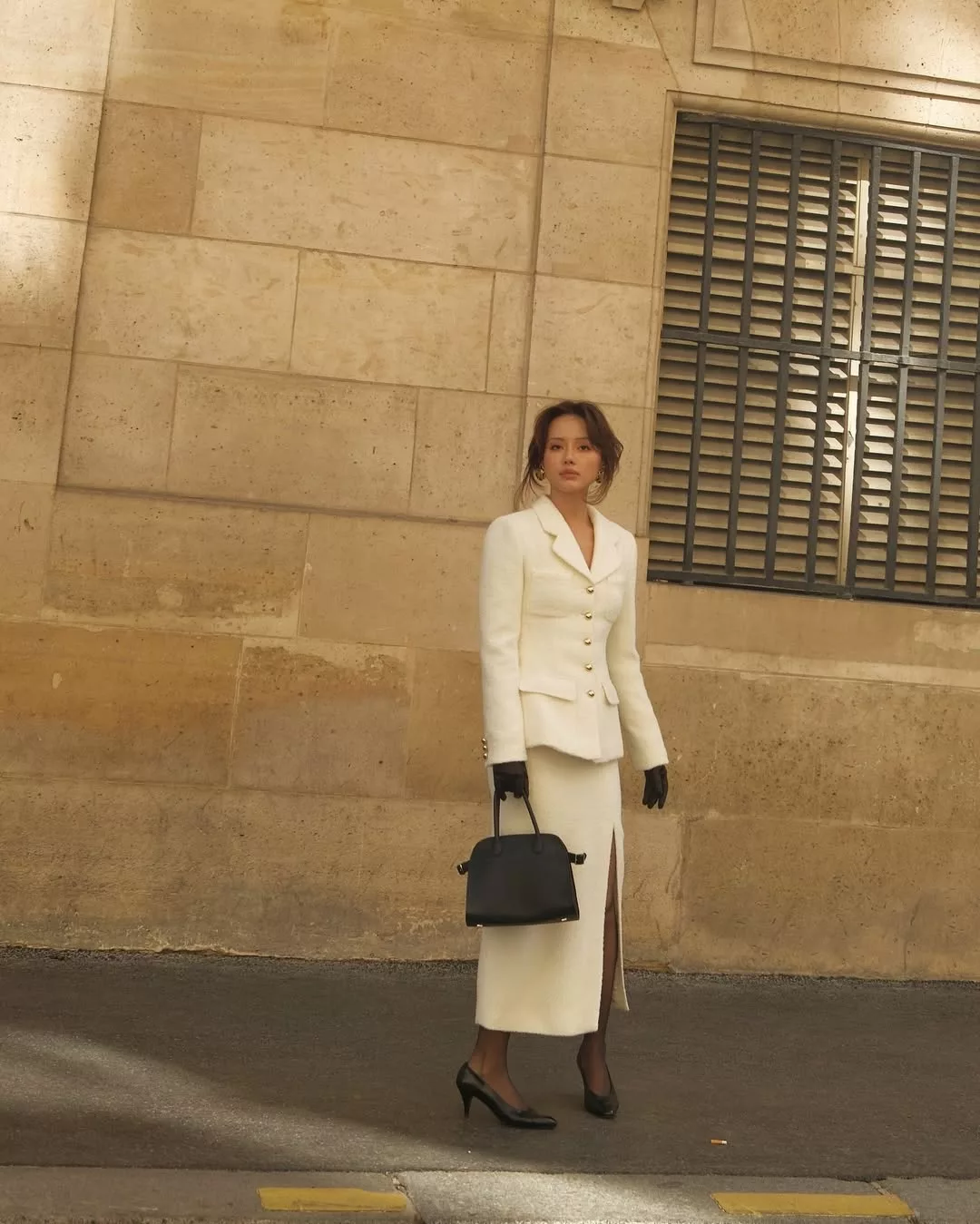 Cô em trendy suit midi