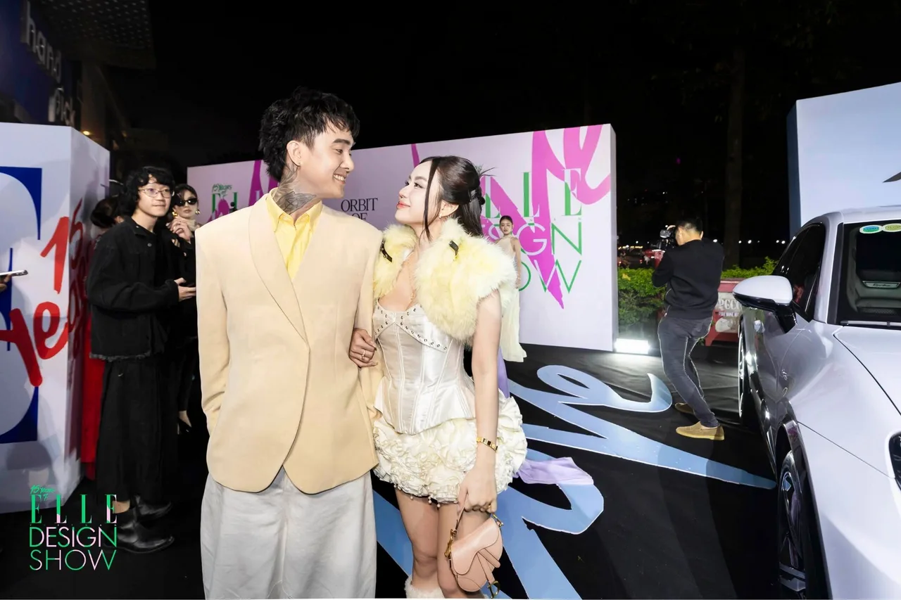 Vợ chồng Đạt G và Cindy Lư tại ELLE Design Show 2025. (Ảnh: DAINGO Studio)