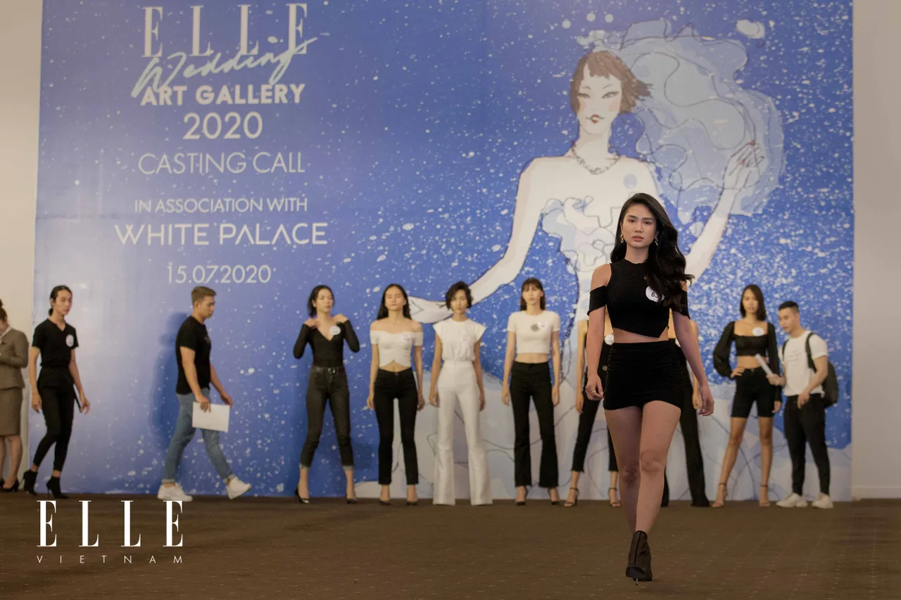 buổi casting người mẫu cho sự kiện elle wedding art gallery 2020 tại white palace
