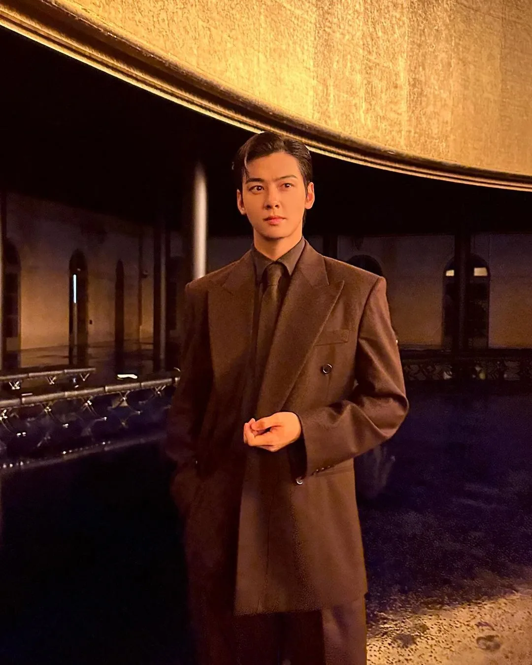 cha eun woo tại tuần lễ thời trang 2025
