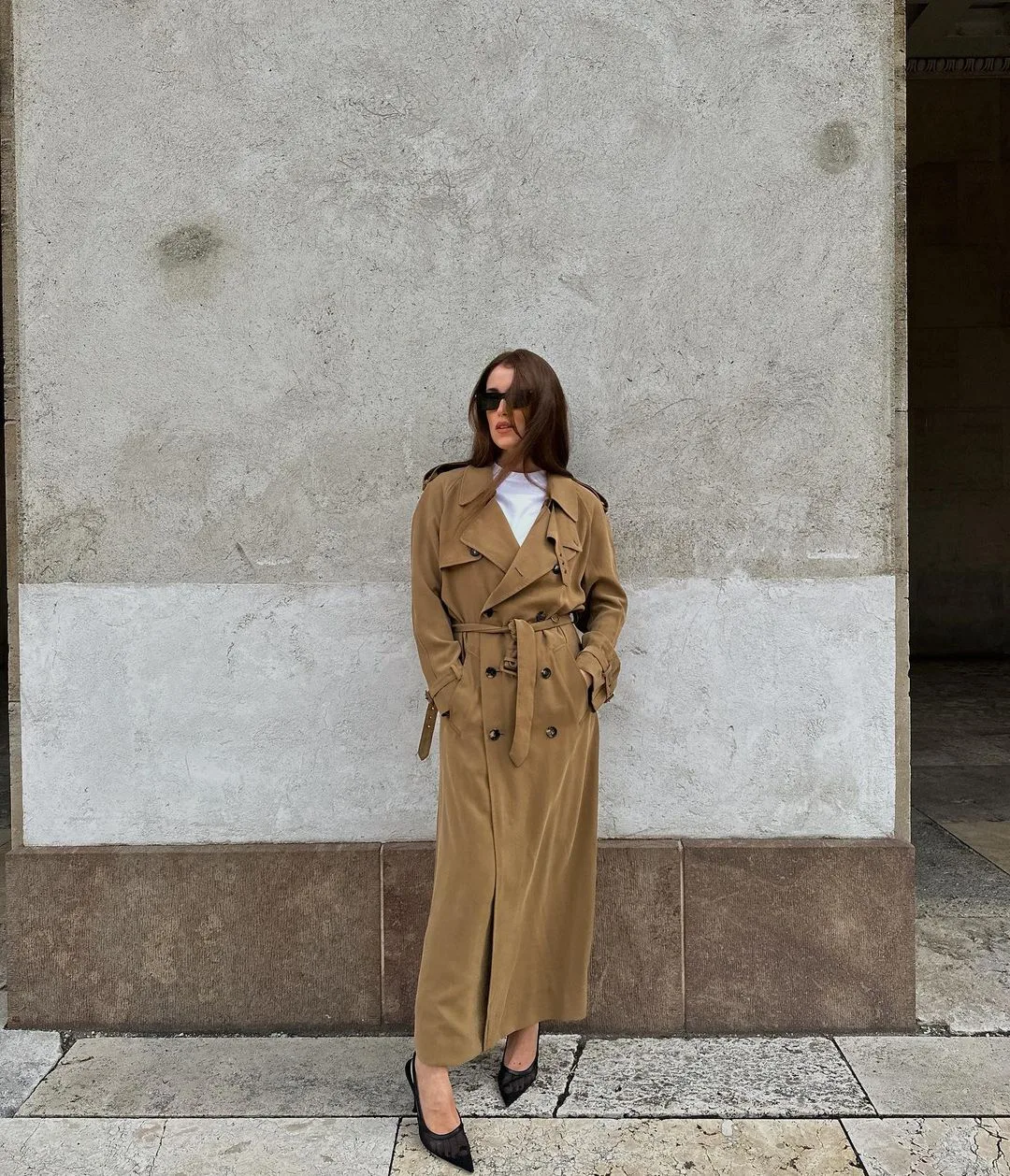 annabelrosendahl diện trench coat áo khoác