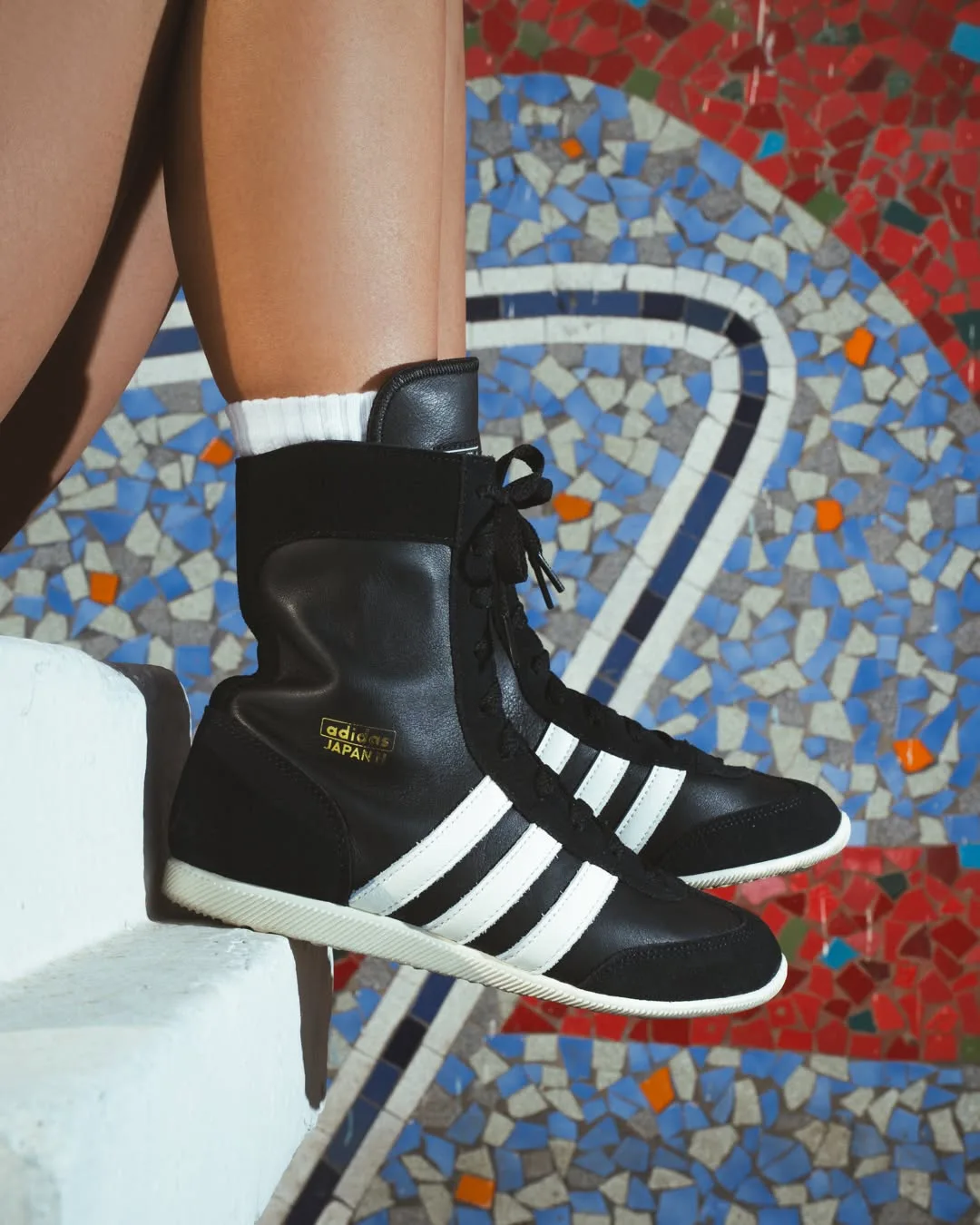 Adidas Japan H cao cổ da lộn