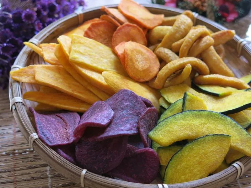 Rau củ sấy chứa nhiều vitamin