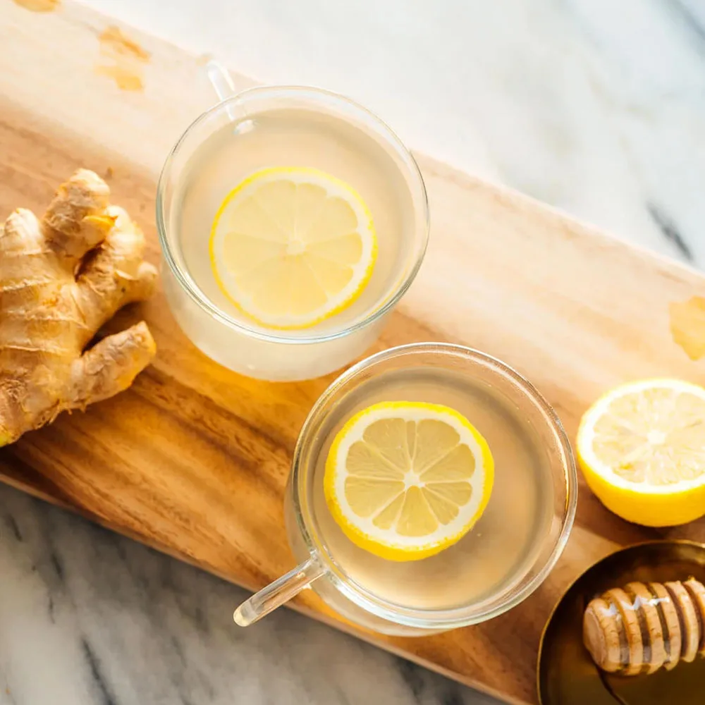 nước detox chanh và gừng