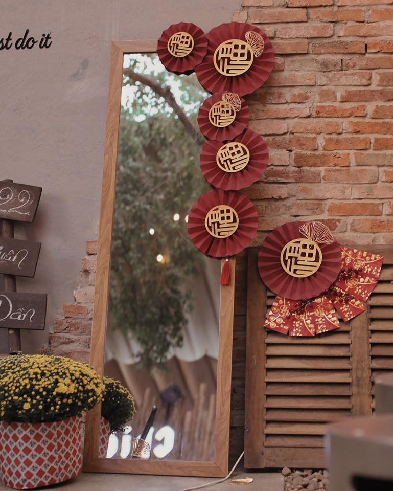 Chiêu Cafe trang trí tết 4