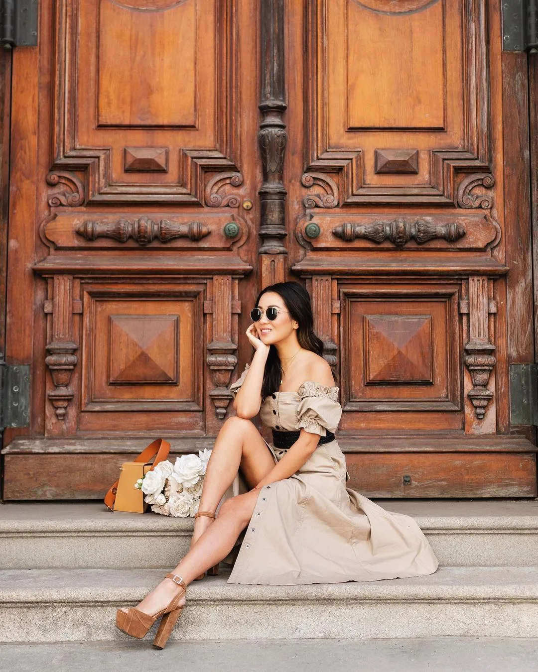 bí quyết mua sắm online đầm xẻ tà dáng người nhỏ petite wendy nguyễn