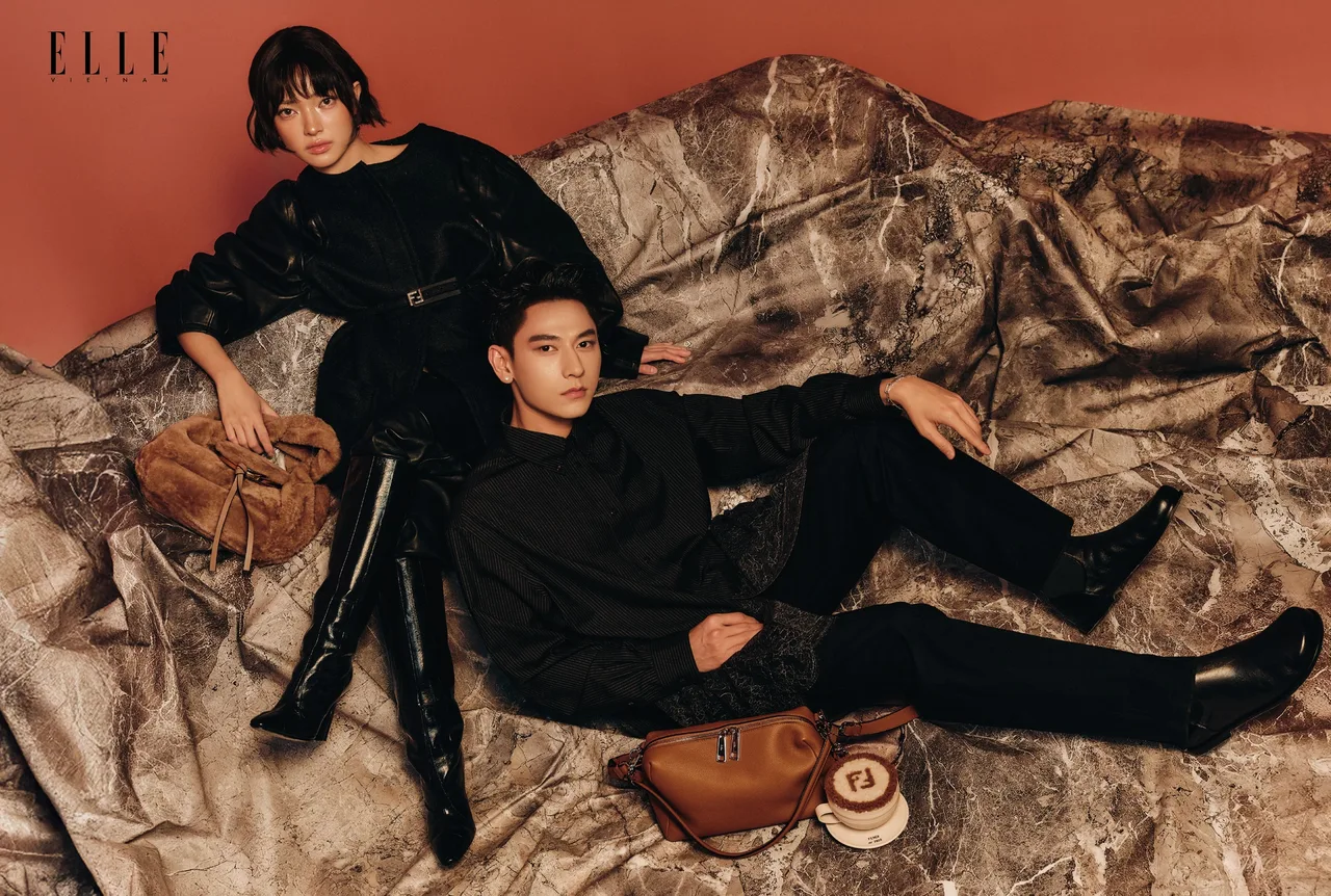 Isaac và Châu Bùi diện trang phục, phụ kiện Fendi