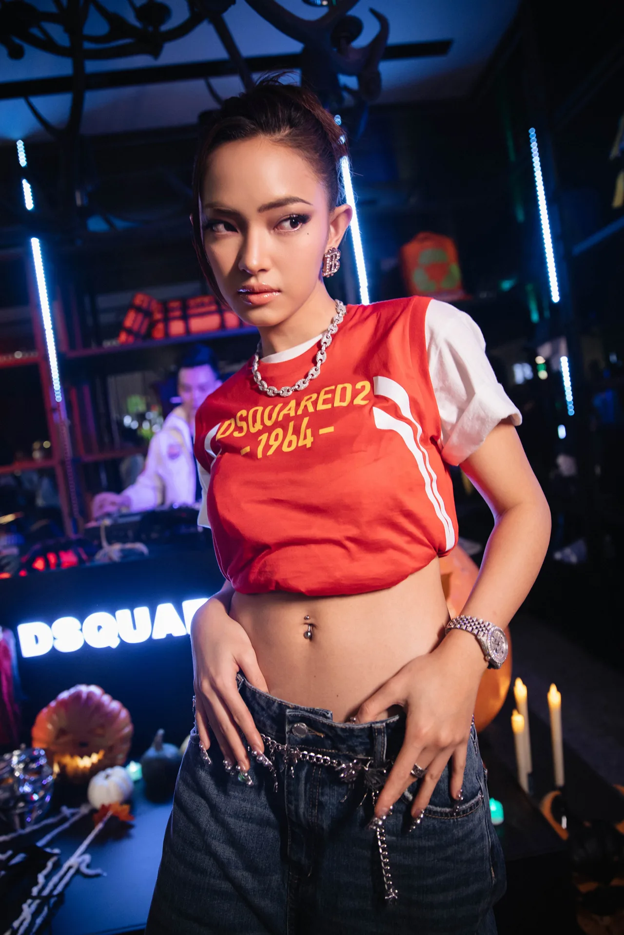 Châu Bùi DSQUARED2 Private Halloween Party 2022