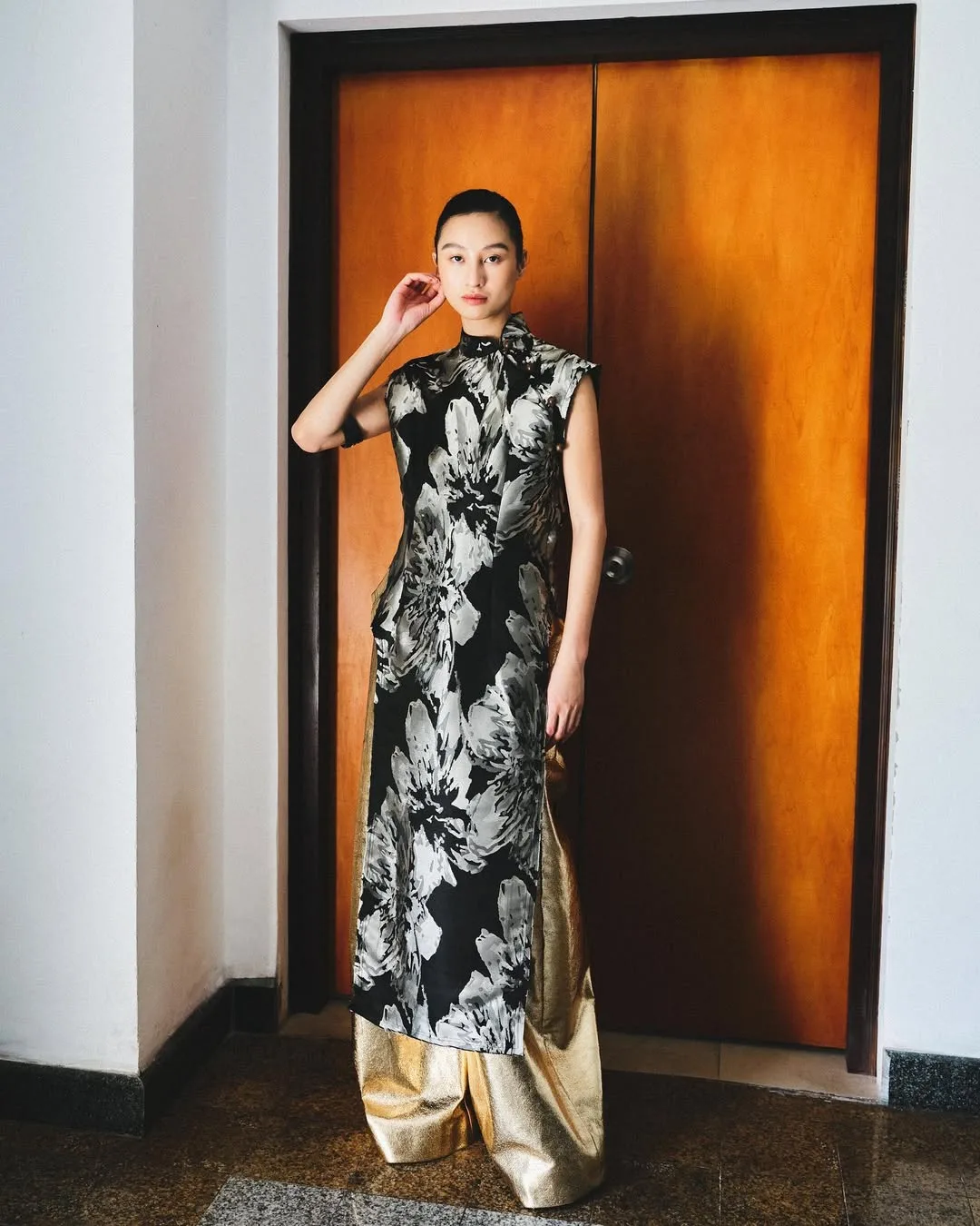 áo dài gấm