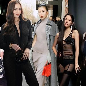 Dàn sao châu Á tại Tuần lễ thời trang Milan: Hồ Ngọc Hà diện xuyên thấu, Quỳnh Anh Shyn “đóng bộ” Fendi