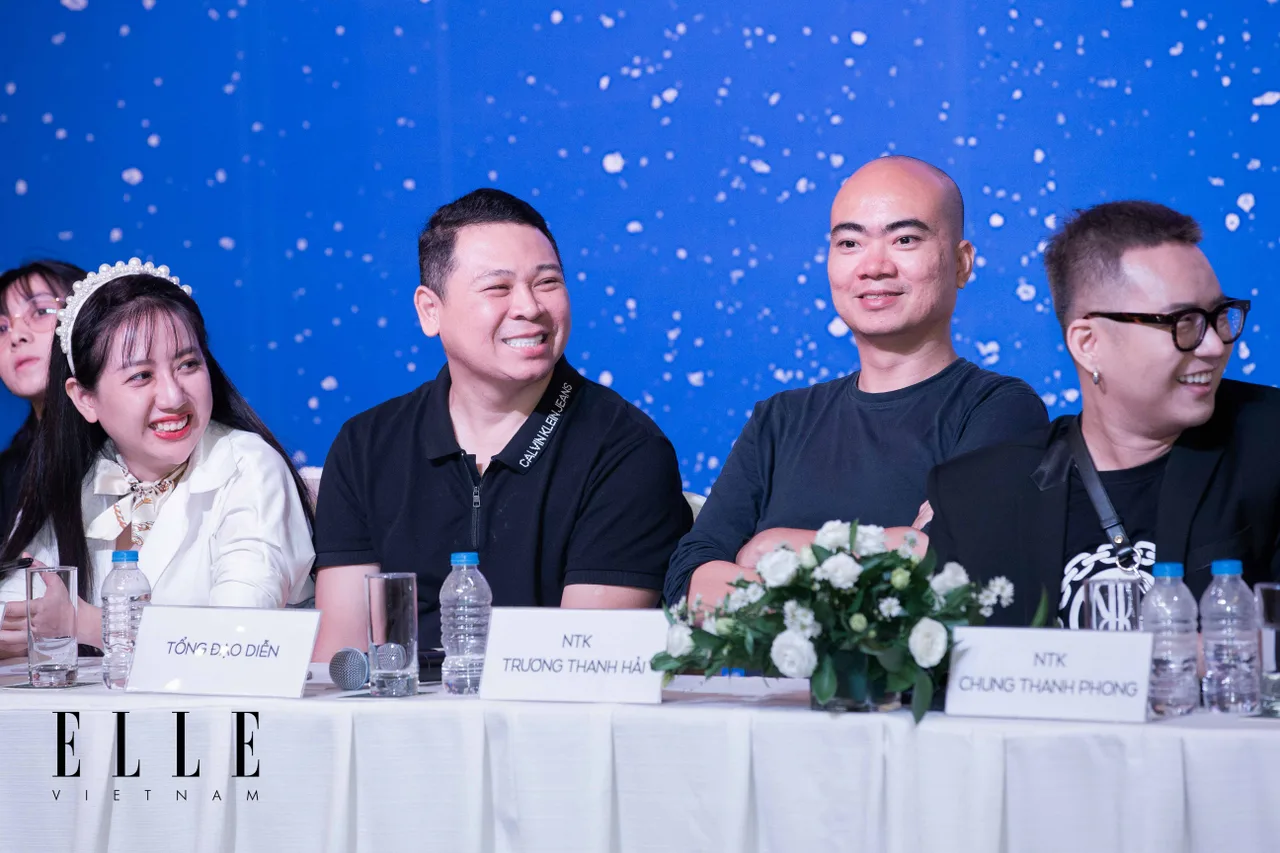 ntk phạm đặng anh thư trương thanh hải chung thanh phong tại buổi casting elle wedding art gallery