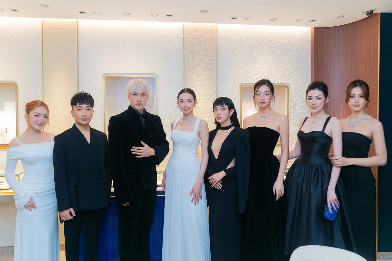 Dàn KOL tại sự kiện khai trương của thương hiệu Chaumet. (Ảnh: Chaumet)