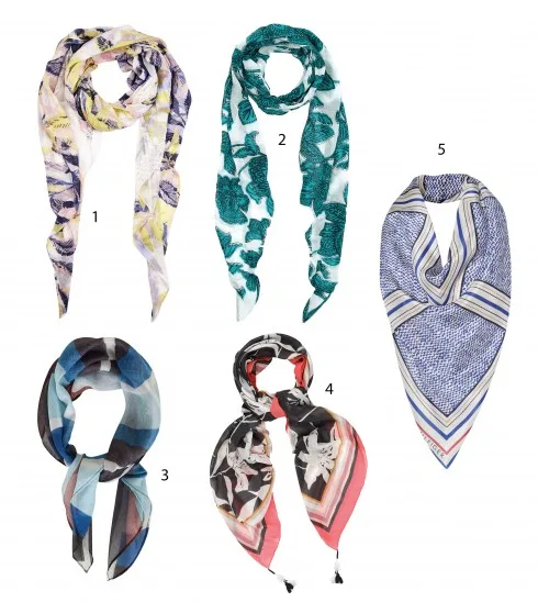 1&2.Marks & Spencer 3.Topshop 4.Accessorize 5.Tommy Hilfiger