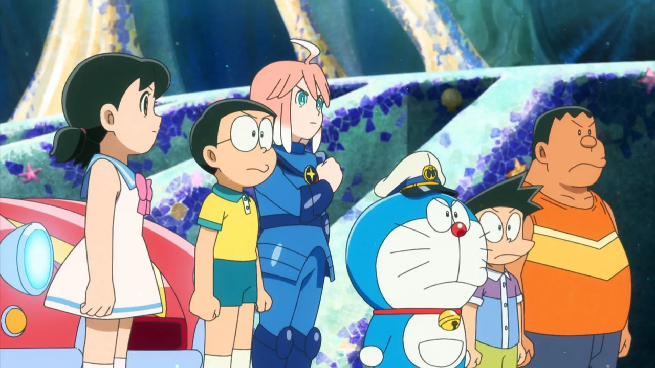 nhóm bạn nobita và cậu bé EI