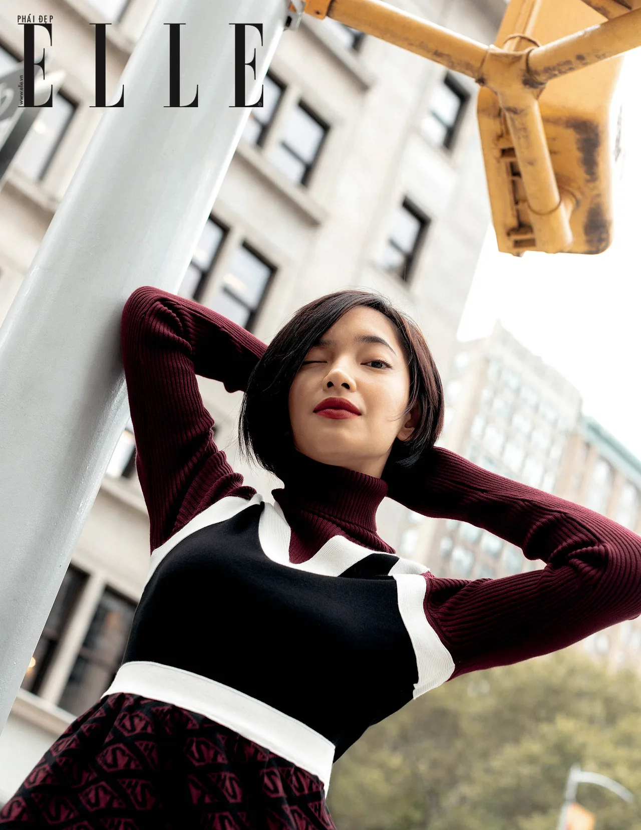 bộ ảnh 4 bộ ảnh châu bùi ở new york diện trang phục tommy hilfiger