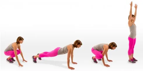 Burpee: Bài tập giảm mỡ bụng nhanh nhất 2
