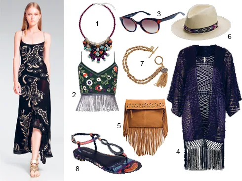 Người mẫu: Donna Karan. 1.Accessorize 2.Topshop 3.Tommy Hilfiger 4.Topshop 5.Mango 6.Mango 7.Banana Republic 8.Nine West