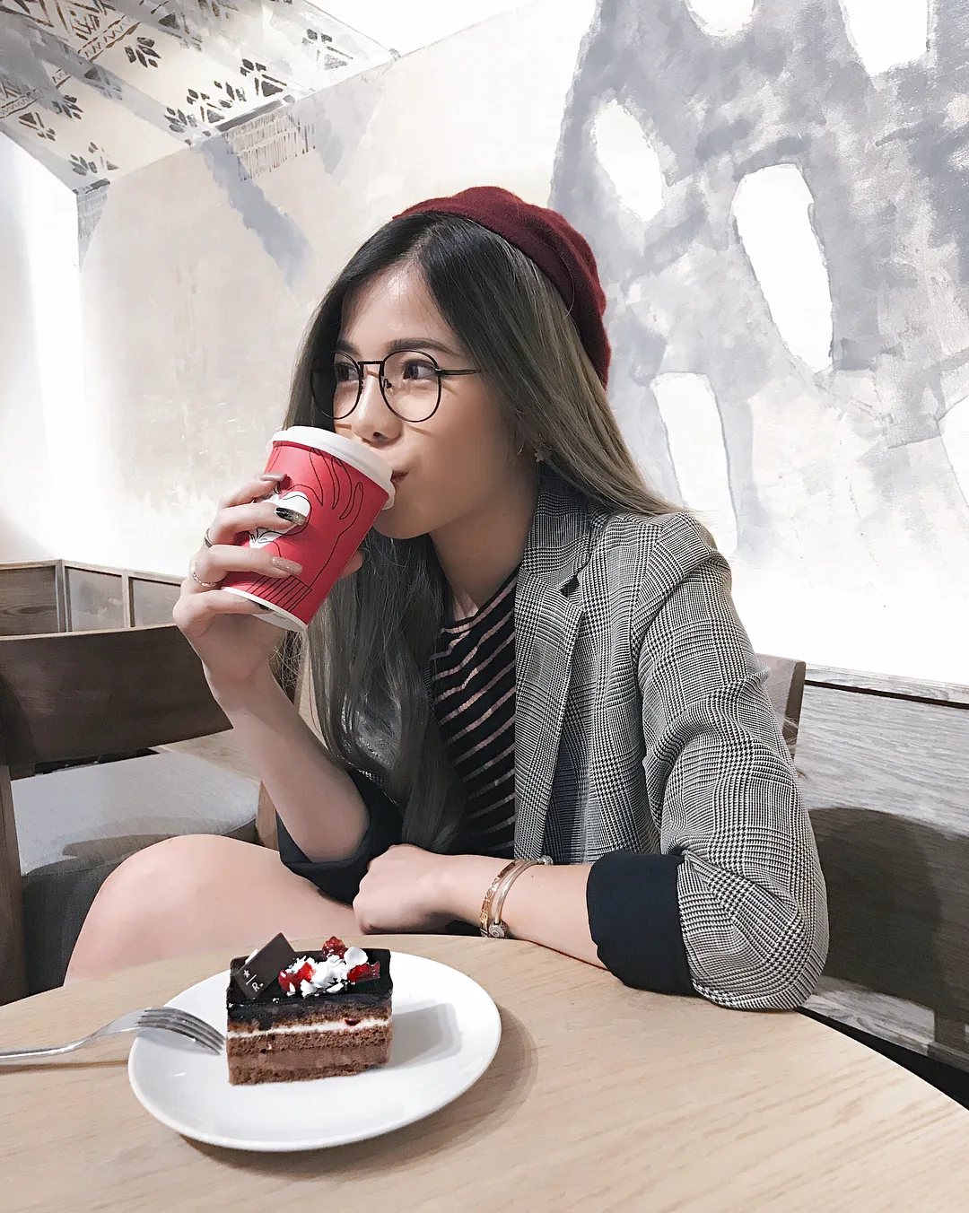 Áo khoác blazer kẻ caro 19 Áo khoác blazer kẻ caro 19