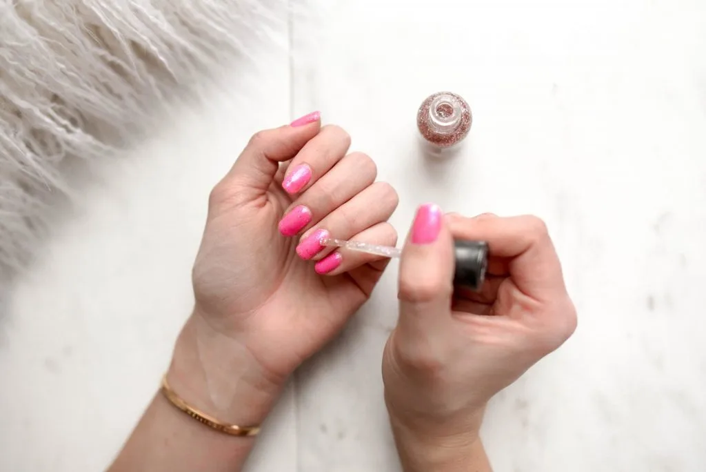 Sơn móng tay-Nail màu hồng. Sơn móng tay-Nail màu hồng.