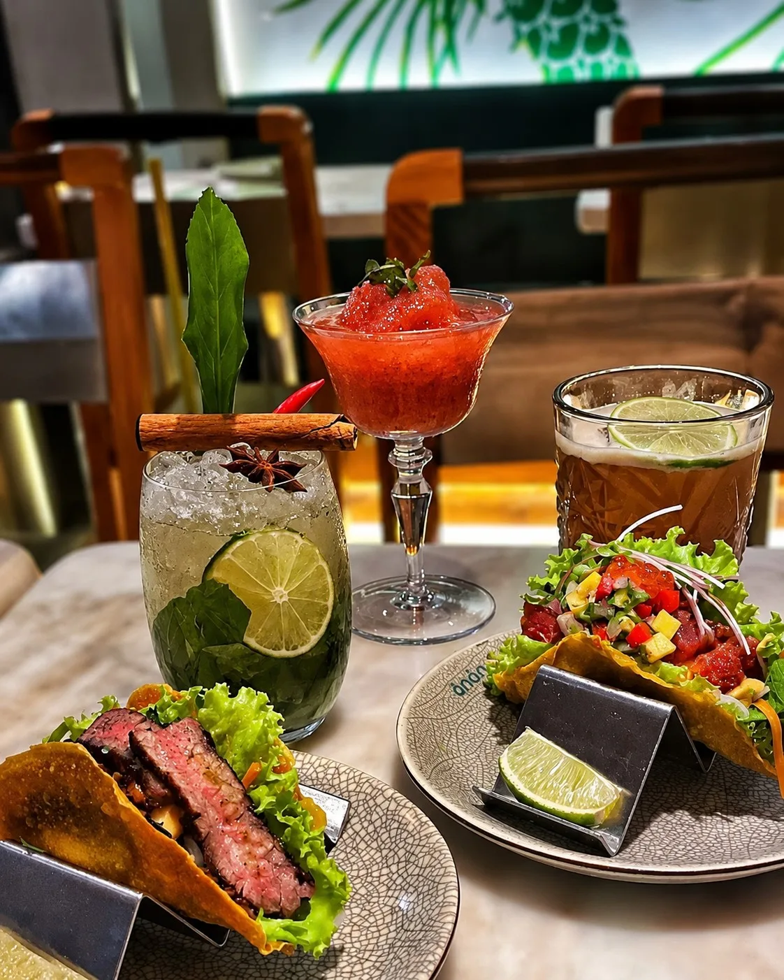 menu thức uống và đồ ăn tại quán Nhậu Nhậu