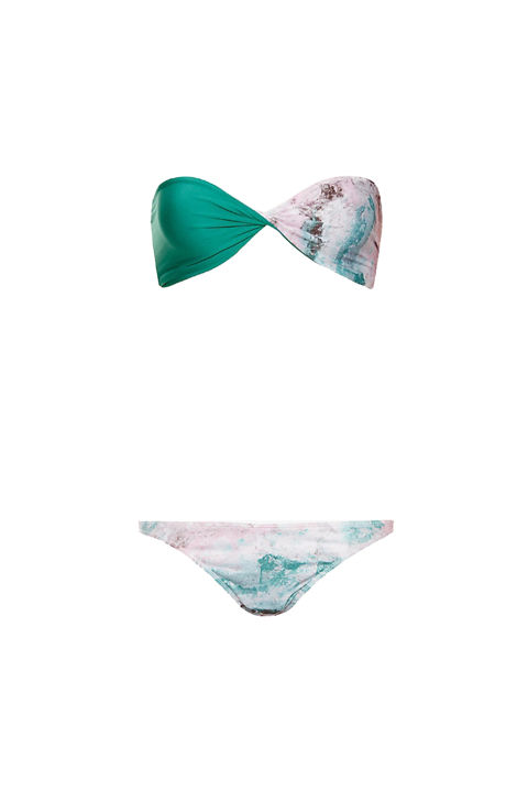 Onia Painterly Print Bandeau Bikini (intermixonline.com)