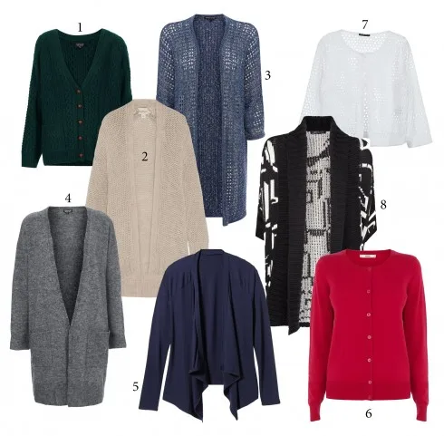 1.Topshop 2.DKNY 3.Warehouse 4.Topshop 5.River Island 6.Oasis 7.Sisley 8.Mango