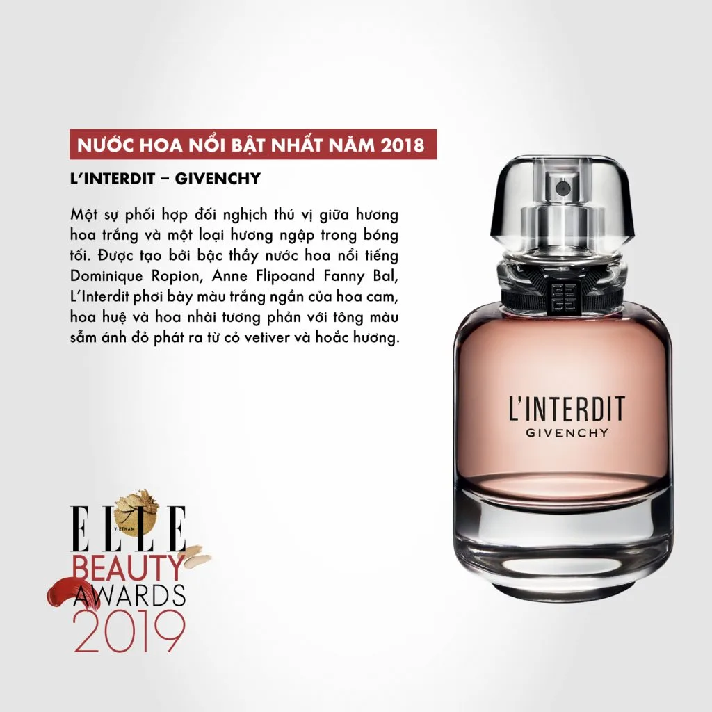 hương nước hoa 01 ELLE Beauty Awards 2019 hương nước hoa 01 ELLE Beauty Awards 2019