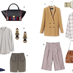 ELLE Style Calendar: Cách phối đồ họa tiết kẻ ô (07/12 – 13/12)