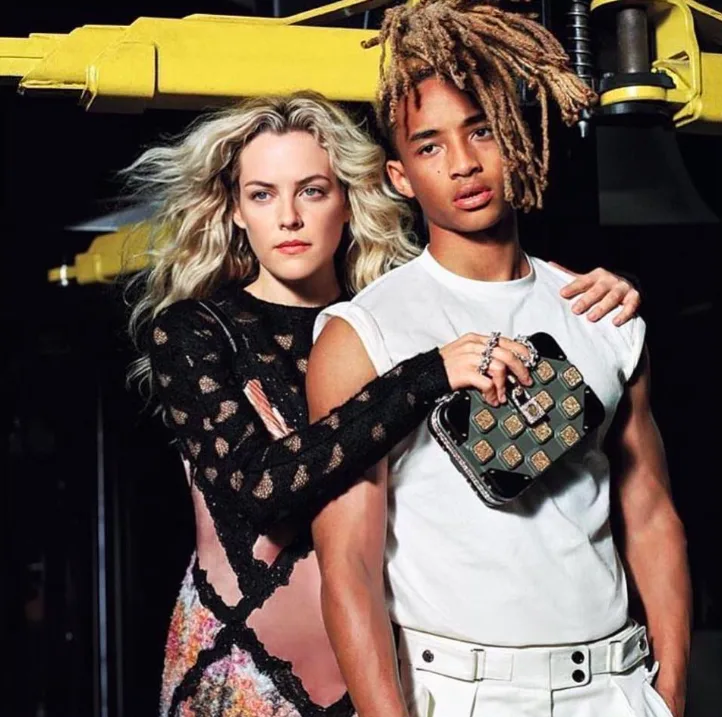 Hình ảnh Jaden Smith xuất hiện cùng nữ diễn viên người Mỹ Honey Riley Keough được Nicolas Ghesquière đăng tải trên trạng instagram cá nhân.
