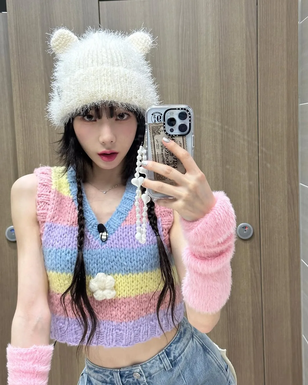 taeyeon_ss áo không tay len móc