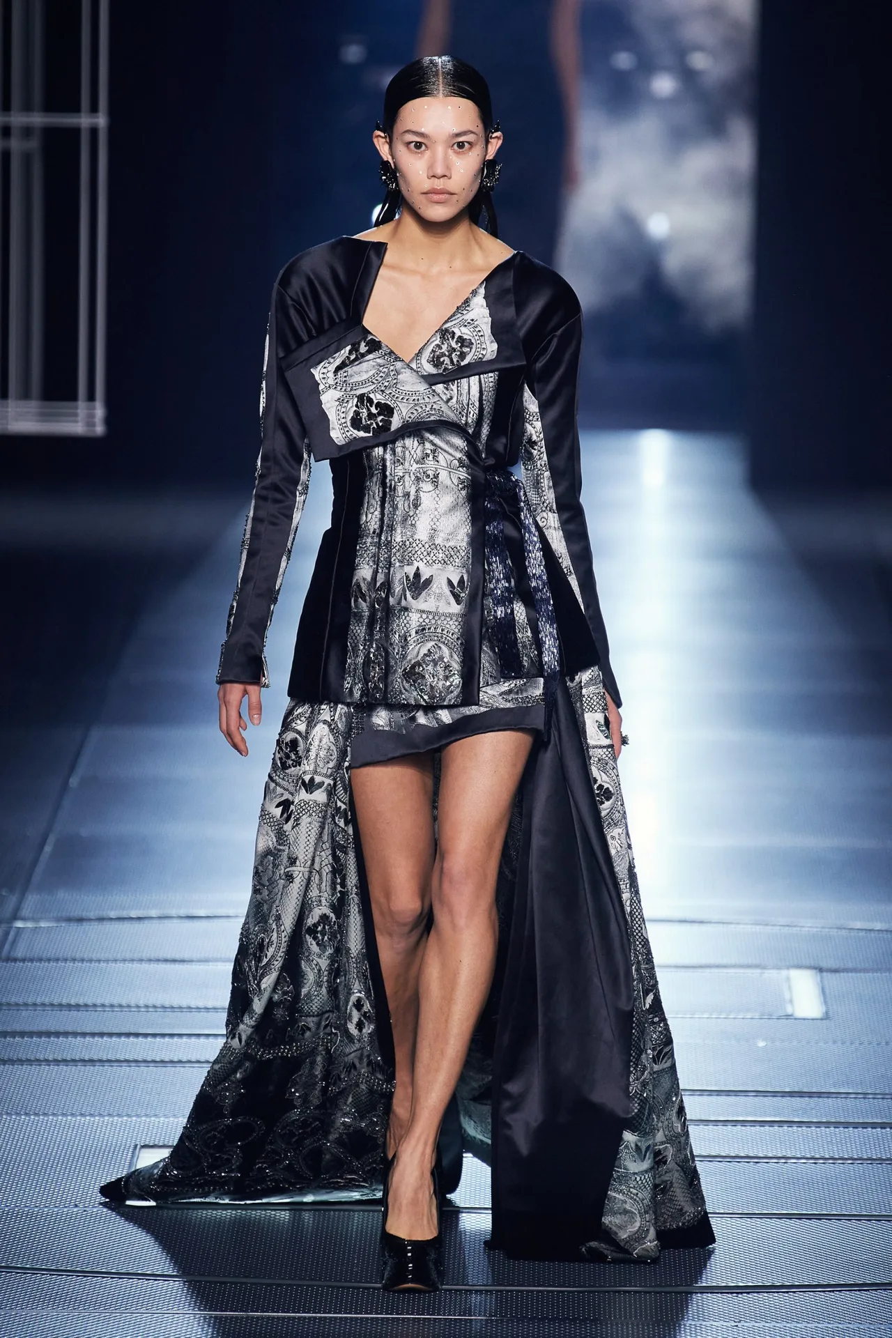 đầm in Baroque Fendi