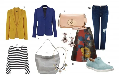 Kết hợp với: 1.Oasis 2.Mango 3.FCUK 4.Ecco 5.Accessorize 6.Coach 7.Coast 8.Topshop 9.Ecco 10.Warehouse