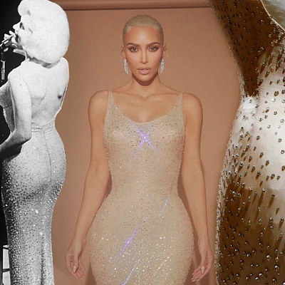 Kim Kardashian làm hỏng váy lịch sử của Marilyn Moroe